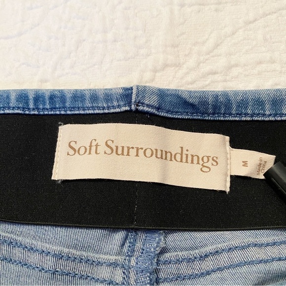 Soft Surroundings Supremely Soft Pull On Skinny Blue Jeans - Medium - Picture 4 of 13
